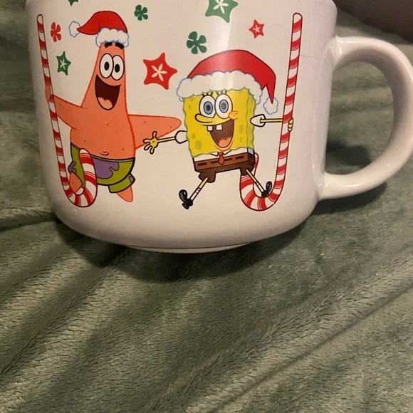 Festive SpongeBob and Patrick Holiday Mug - White - Picture 2 of 6